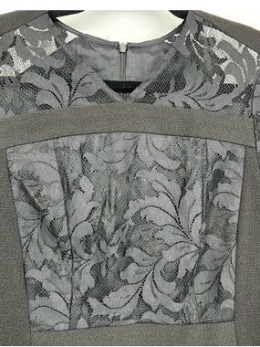 Nanette Lepore Black Lace Long Sleeve Dress